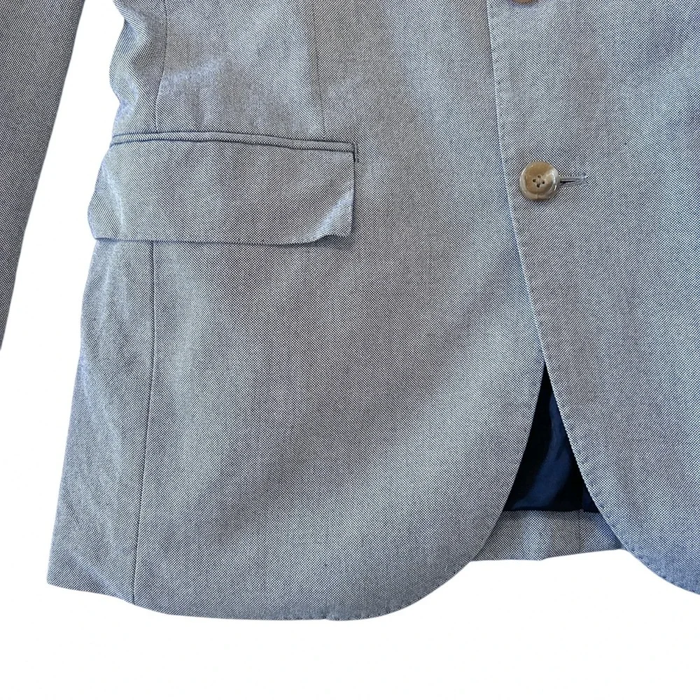 J.Crew Ludlow Men's Gray Blazer Size‎ 36R Gray Tessuti Carpini Jacket Preppy